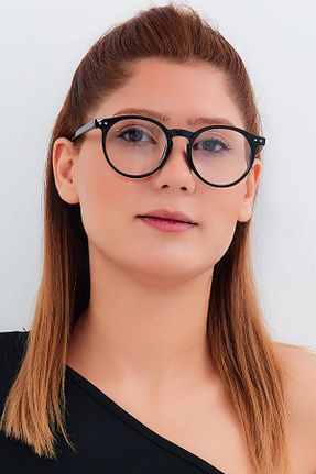 عینک محافظ نور آبی مشکی زنانه پلاستیک Nilu Moda - کد 788351747