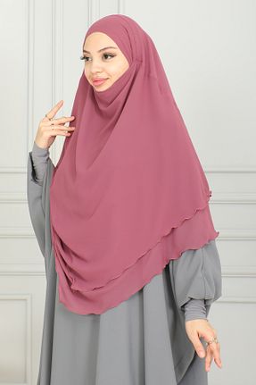 شال صورتی زنانه شیفون HATİCEATABEYLİBUTİK - کد 811831923