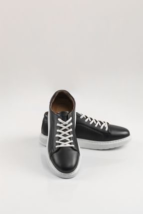 کفش کژوال سرمه ای مردانه چرم طبیعی پاشنه کوتاه ( 4 - 1 cm ) پاشنه ساده کد 811797804