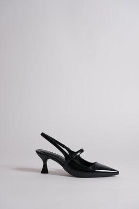 کفش پاشنه بلند کلاسیک مشکی زنانه چرم مصنوعی NACHA - کد 811848512