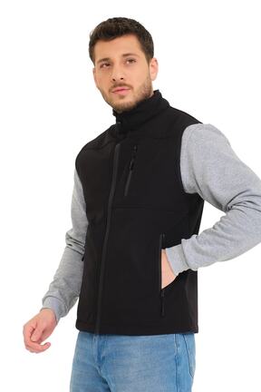 جلیقه اسپرت مشکی مردانه رگولار Şensel - کد 673786974