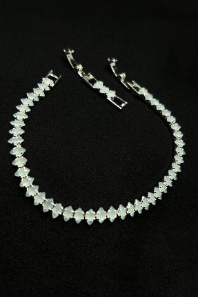 دستبند استیل (فولاد) فیروزه ای زنانه استیل ضد زنگ Serelia - کد 812040224