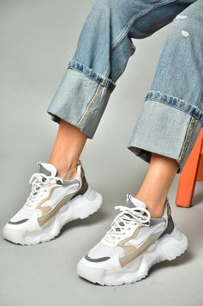 کفش اسنیکر سفید زنانه بند دار Fox Shoes - کد 812048470