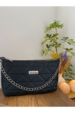 کیف دوشی مشکی زنانه چرم مصنوعی BAGS - کد 811226446