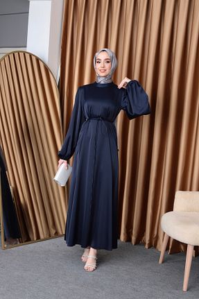 لباس حجاب سرمه ای زنانه Balon Aranlı tekstil - کد 811445834