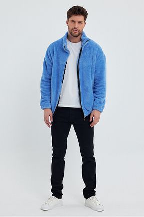 سوئیشرت آبی زنانه بافت دار kef clothing - کد 796841799