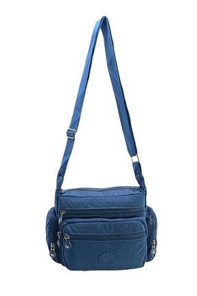 کیف پستچی آبی زنانه پارچه ای Baginn - کد 811851196