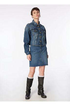 دامن آبی زنانه جین Lee Cooper - کد 812040205