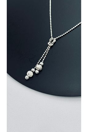 گردنبند نقره زنانه 925 عیار KARYAĞDI GÜMÜŞ - کد 812622761