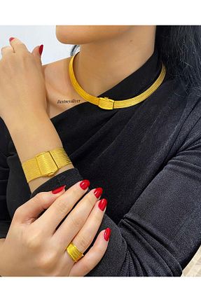 دستبند نقره طلائی زنانه 925 عیار bestmysilver - کد 807544187