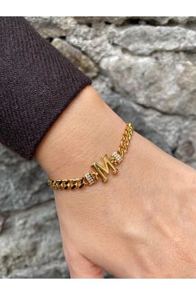 دستبند مروارید طلائی bestmysilver - کد 779566933