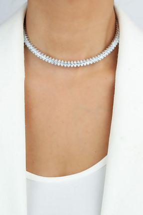 گردنبند جواهر زنانه زیرکن Pridza - کد 812783351