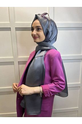 شال طوسی زنانه شیفون Madame Polo - کد 737648209