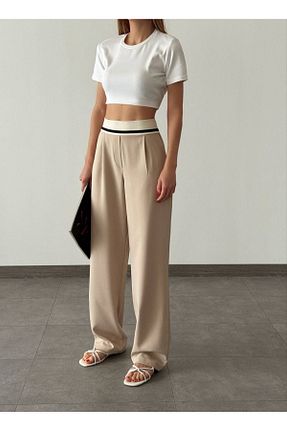 شلوار بژ زنانه پارچه Butik - کد 812412995