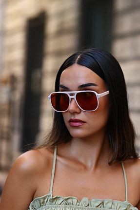 عینک آفتابی بژ زنانه UV400 Modalucci - کد 750655536