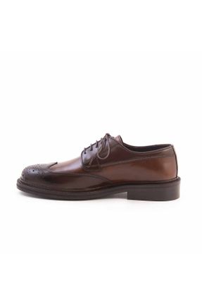 کفش کلاسیک قهوه ای مردانه پاشنه کوتاه ( 4 - 1 cm ) پاشنه ساده کد 282360315