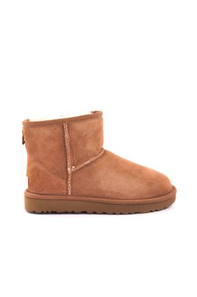 بوت / نیم بوت قهوه ای زنانه پاشنه ضخیم UGG - کد 2873376