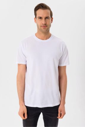 تی شرت سفید مردانه رگولار کد 706316381