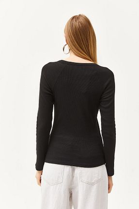 بلوز مشکی زنانه ساده Olalook - کد 812754879