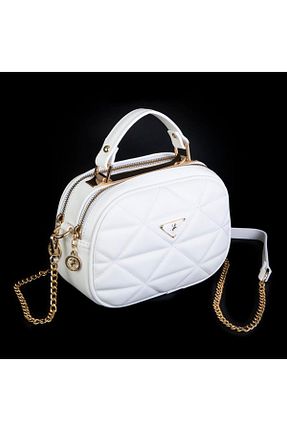 کیف پستچی سفید زنانه چرم مصنوعی Nas Bag - کد 812614369