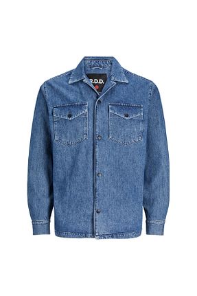 پیراهن آبی مردانه Relaxed Jack & Jones - کد 812395201