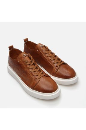 کفش کژوال قهوه ای مردانه چرم طبیعی پاشنه کوتاه ( 4 - 1 cm ) پاشنه ساده کد 812105135