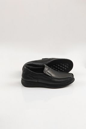 کفش کژوال مشکی مردانه چرم خالص SVMSHOES - کد 812124664