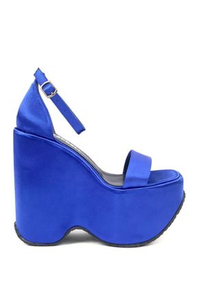 کفش پاشنه بلند پر آبی زنانه پاشنه بلند ( +10 cm) پاشنه پر کد 664573860