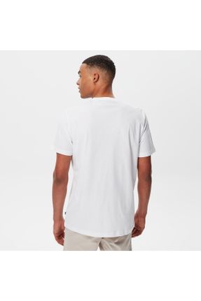 تی شرت سفید مردانه رگولار یقه گرد کد 696907985