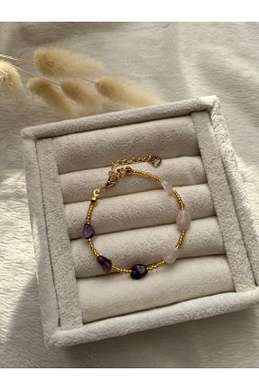 دستبند جواهر رنگی زنانه سنگ طبیعی PelvedDesign - کد 377003447