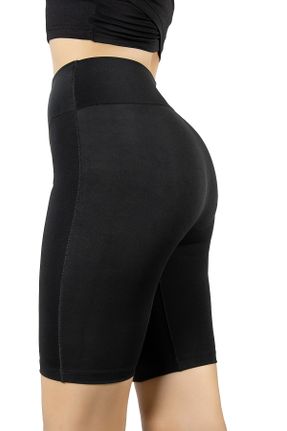 ساق شلواری مشکی زنانه بافتنی پلی استر Fitted فاق بلند کد 750084430