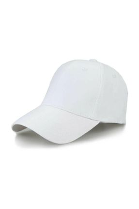 کلاه سفید زنانه پنبه (نخی) کد 812458763
