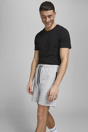 شلوارک و برمودا طوسی مردانه پارچه Jack & Jones - کد 301770649