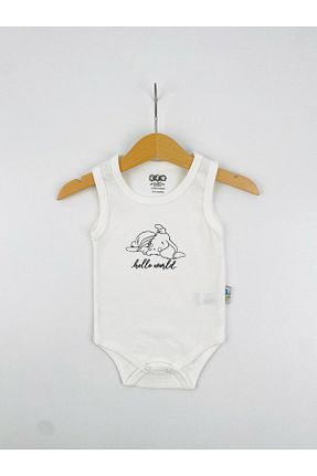بادی و سرهمی نوزادی سفید بچه گانه پنبه ای EFU BABY - کد 812616984