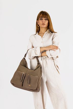 کیف دوشی قهوه ای زنانه چرم مصنوعی Getcho - کد 812792896