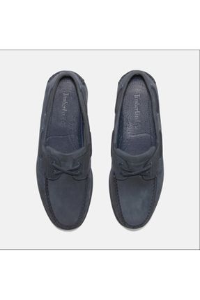 کفش لوفر آبی مردانه نوبوک پاشنه کوتاه ( 4 - 1 cm ) کد 812326797