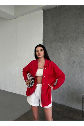 پیراهن قرمز زنانه رگولار SOLİS MODA - کد 812363972