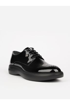 کفش کلاسیک مشکی مردانه چرم لاکی پاشنه کوتاه ( 4 - 1 cm ) کد 812450428