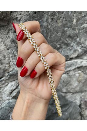 دستبند مروارید طلائی bestmysilver - کد 771125920