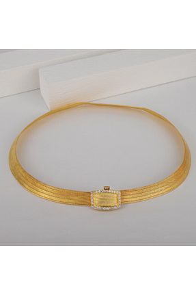 گردنبند نقره طلائی زنانه 925 عیار bestmysilver - کد 382822947