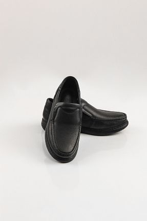 کفش کژوال مشکی مردانه چرم خالص SVMSHOES - کد 812124664