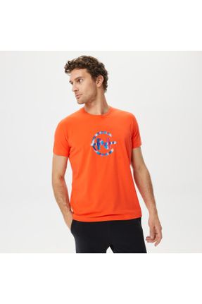 تی شرت نارنجی مردانه رگولار یقه گرد کد 692243549
