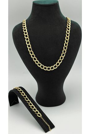 گردنبند استیل ( فولاد ) طلائی زنانه استیل (فولاد) Jeylin - کد 809032393