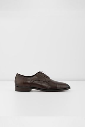 کفش کلاسیک قهوه ای مردانه چرم طبیعی پاشنه کوتاه ( 4 - 1 cm ) پاشنه ساده کد 812598470
