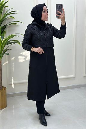 کاپشن حجاب مشکی زنانه Relaxed HESNA - کد 812611930