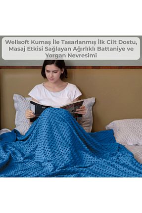 پتو تکنفره آبی Wellsoft Terapise - کد 811723390