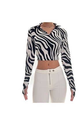 بادی مشکی زنانه ویسکون Siyah Beyaz - کد 812352403