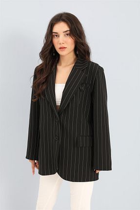 کت بلیزر مشکی زنانه پارچه ISAWELLA - کد 812883476