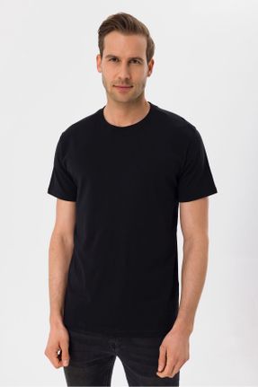 تی شرت مشکی مردانه رگولار کد 706136166