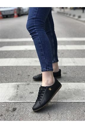 کفش پیاده روی مشکی زنانه چرم اصل U.S. Polo Assn. - کد 46346299